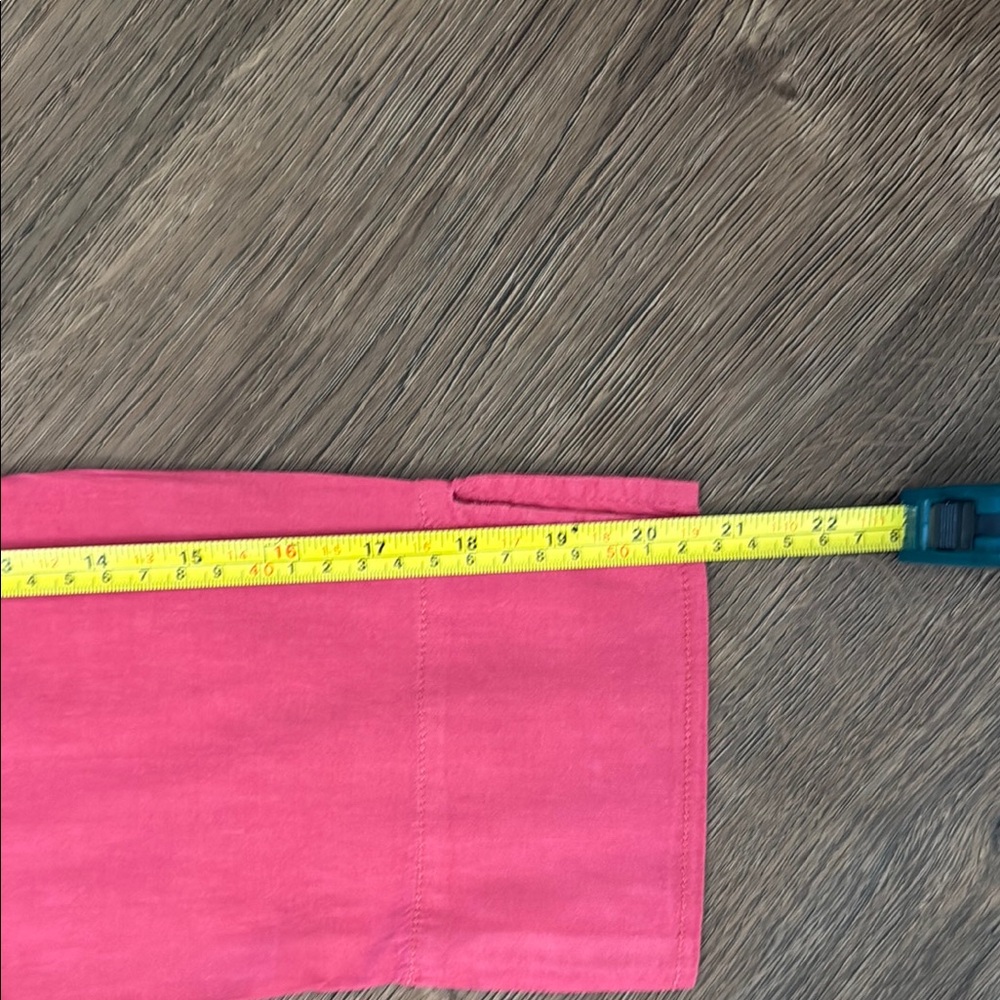 Eileen Fisher Pink Linen Linen LS Split Cuff Dress - Picture 6 of 6